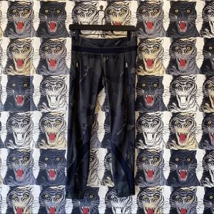 lululemon athletica Camouflage Leggings - Black and Green